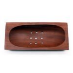 Ancient Wisdom Rectangle Classic Mahogany Wood Soap Dish - Image 2