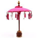 Ancient Wisdom Pink 40cm Bali Home Decor Cotton Parasol