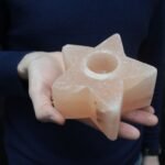 Ancient Wisdom Himalayan Salt Star Shaped Candle Holder - Image 4