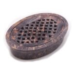 Ancient Wisdom Classic Oval Soapstone Soap Dish & Drainer