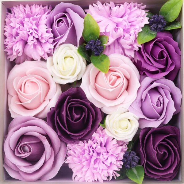 Ancient Wisdom Soap Lavender Rose & Carnation Square Box