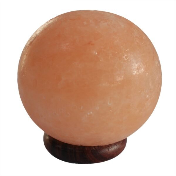 Ancient Wisdom Big Wooden Base Salt Lamp Ball