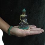 Ancient Wisdom Medium Brass Meditation Sitting Buddha Statue - Image 2
