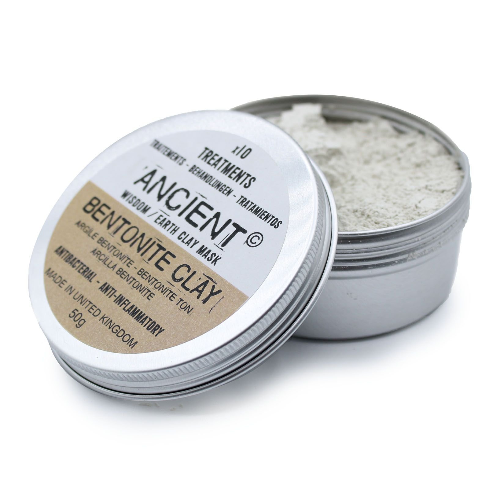 bG9jYWw6Ly9tZWRpYS8xTi84Qy82MFIzMEMxRzZSUzM4QzFOL2JkYzVlMzUwLmpwZWc.jpg Ancient Wisdom Earth Clay Mask Bentonite Clay 50g - Image 1