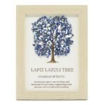 Ancient Wisdom Gemstone Framed Picture - Tree of Life - Lapiz (20x14.7x1cm)