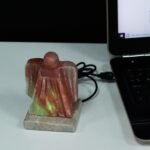 Ancient Wisdom Angel Shaped Multicolour USB Himalayan Salt Lamp - Image 2