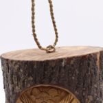 Ancient Wisdom Tree Trunk Face Wooden Bird House - Wise Owl - Image 3
