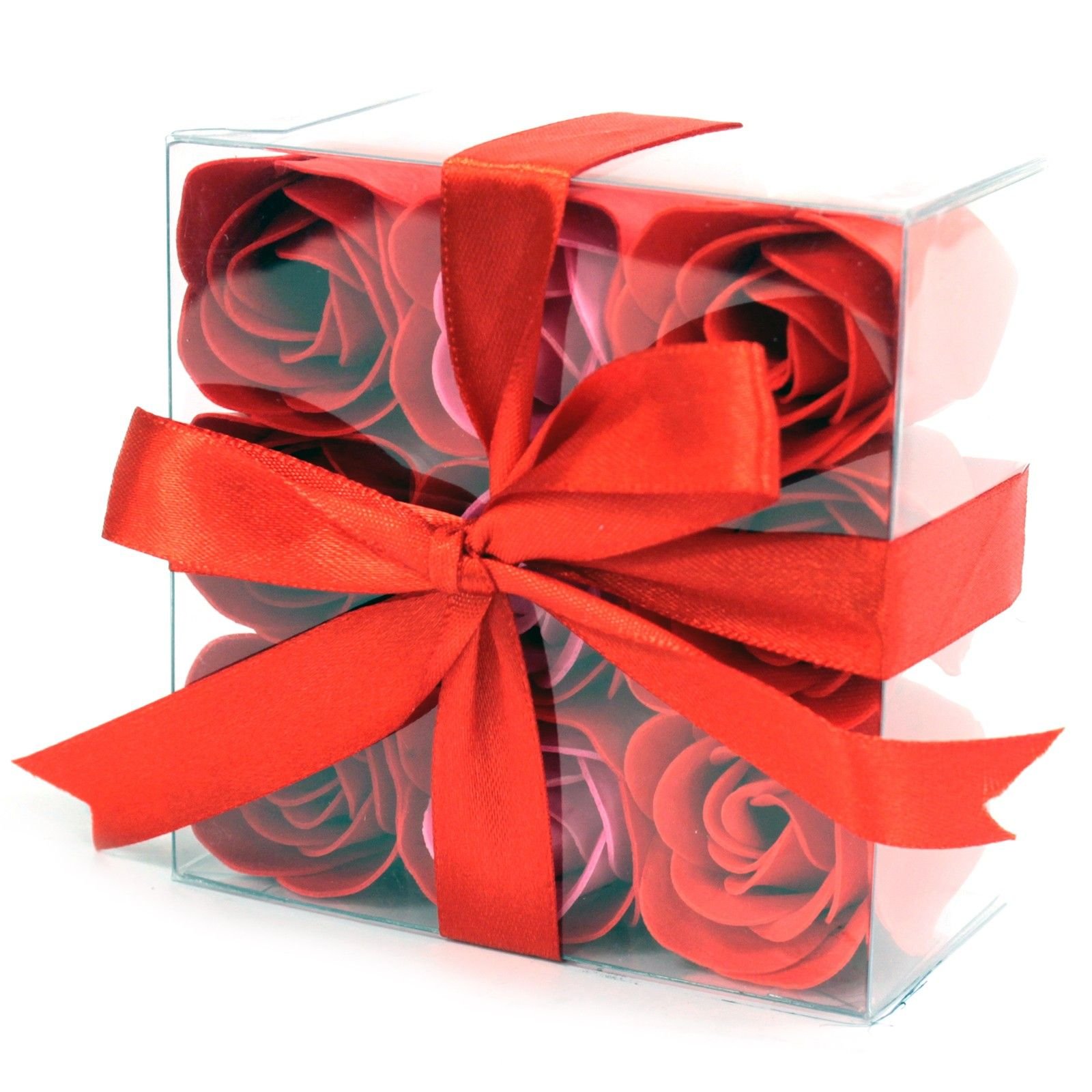 bG9jYWw6Ly9tZWRpYS8xTi9BRC82MFIzMEMxRzZHVjNBRDFOL2ZlZGJjYzA2LmpwZWc.jpg Ancient Wisdom Set of 9 Soap Flower Red Roses Square Box - Image 1