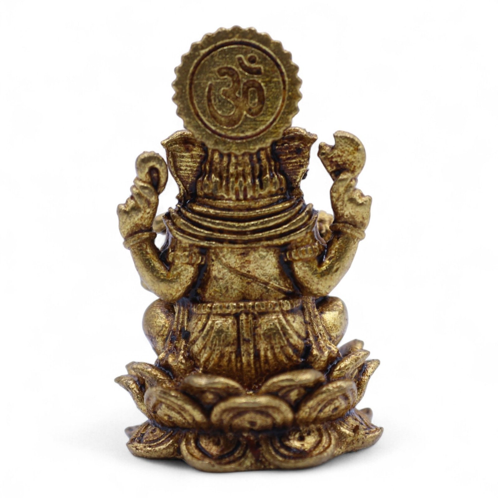 bG9jYWw6Ly9tZWRpYS8xTi9FQy82MFIzMEMxSjY0UzNFQzFOL2U5Mzc5YzJhLmpwZw.jpg Ancient Wisdom Brass Miniature Gods – Ganesha (30mm) - Image 1
