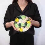 Ancient Wisdom Soap Yellow & Greens Flowers Spring Celebrations Round Box - Image 2