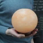 Ancient Wisdom Big Wooden Base Salt Lamp Ball - Image 3
