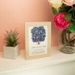 Ancient Wisdom Gemstone Framed Picture - Tree of Life - Lapiz (20x14.7x1cm) - Image 3