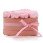 Ancient Wisdom Soap Flower 13 Pink Roses Heart Shaped Bouquet - Image 3