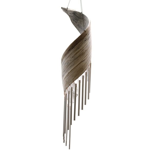 Ancient Wisdom Whitewash Handcrafted Coconut Leaf Wind Chime