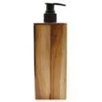 Ancient Wisdom Natural Teakwood Square Soap Dispenser