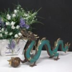 Ancient Wisdom Brass Feng Shui Medium Dragon with Ball – 27cm - Image 3