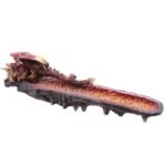 Ancient Wisdom Resin Geode Crystal Dragon Outcrop Incense Ashcatcher - Image 3