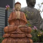 Ancient Wisdom Hand Carved Suar Wood Welcome Buddha Statue - 80cm - Image 5