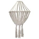 Ancient Wisdom Natural Macrame Large Drop Cotton Chandelier