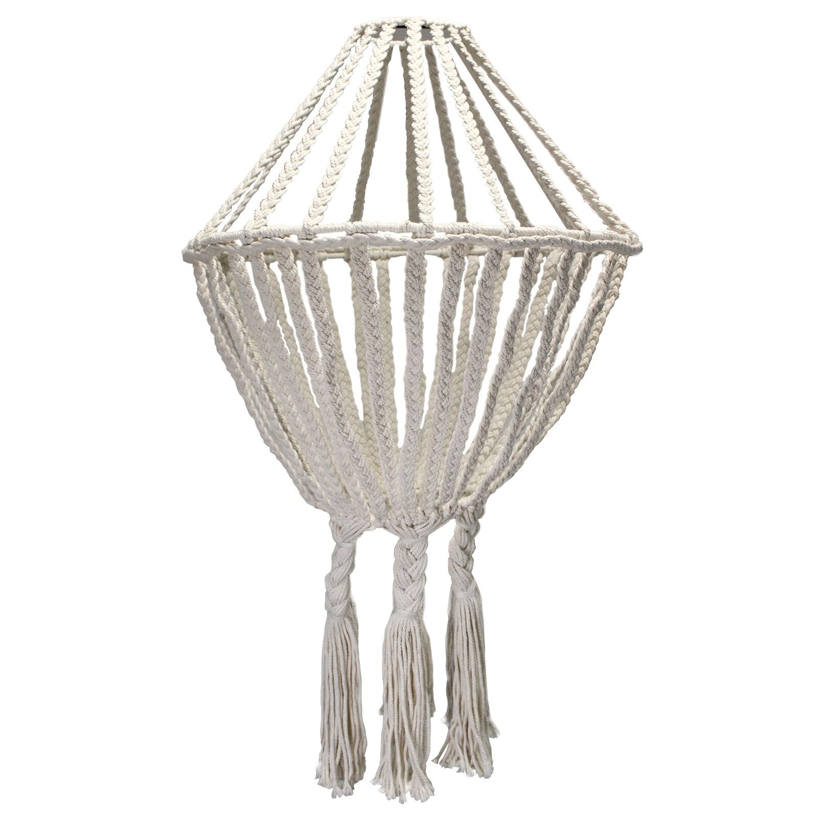 bG9jYWw6Ly9tZWRpYS8xUS9DRC82MFIzMEMxRzZSU0tDRDFRL2U1OWJkMGExLmpwZWc.jpg Ancient Wisdom Natural Macrame Large Drop Cotton Chandelier - Image 1