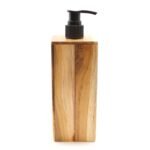 Ancient Wisdom Natural Teakwood Square Soap Dispenser - Image 4