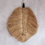 Ancient Wisdom 35cm Hanging Raffa Leaf Wall Decor - Image 3