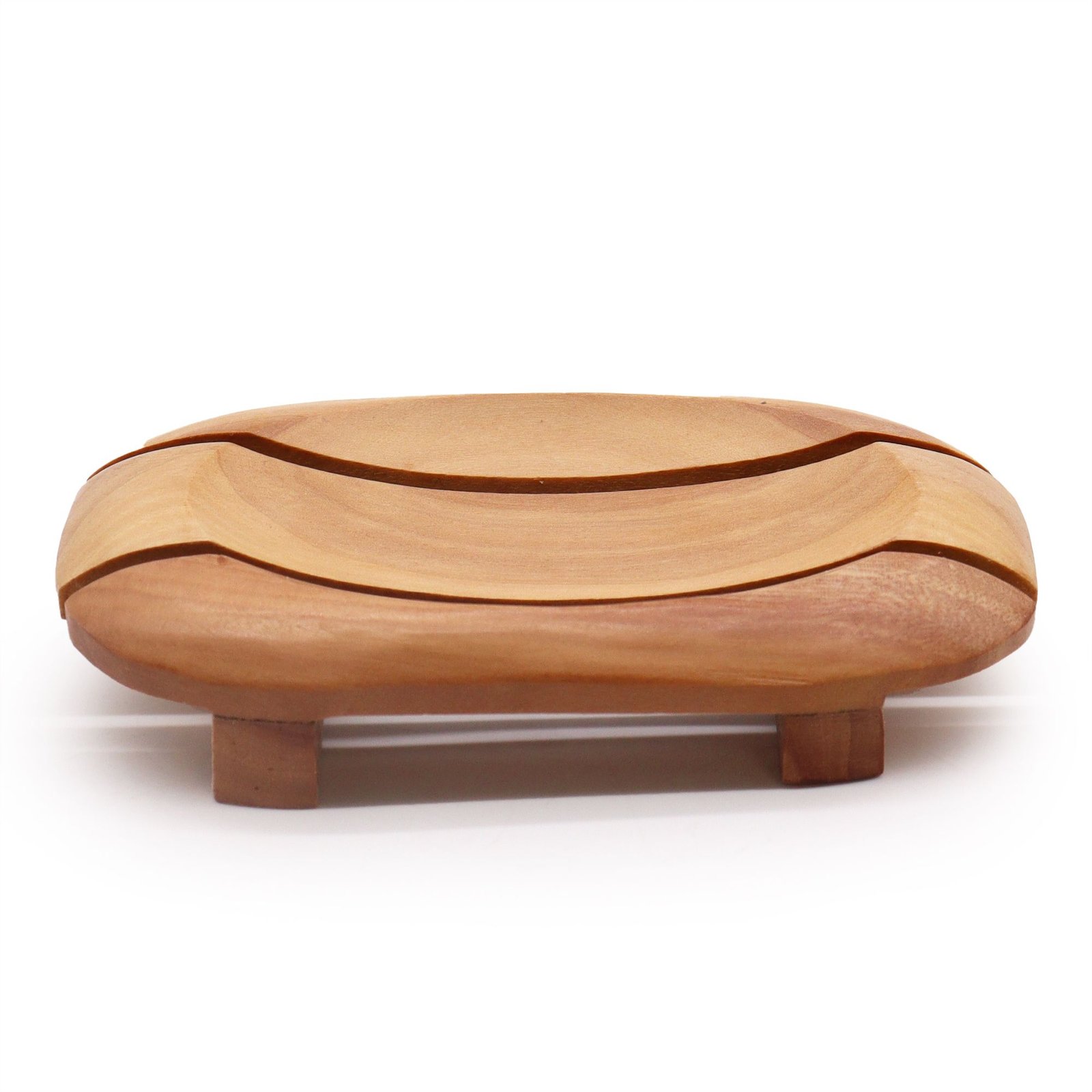 bG9jYWw6Ly9tZWRpYS8xUi82Qy82MFIzMEMxRzZDV0s2QzFSLzA1ZmU0ZmY5LmpwZWc.jpg Ancient Wisdom Oval In Rectangle Classic Mahogany Wood Soap Dish - Image 1