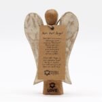 Ancient Wisdom Wooden 15cm New Hati-Hati Love Angel - Image 3