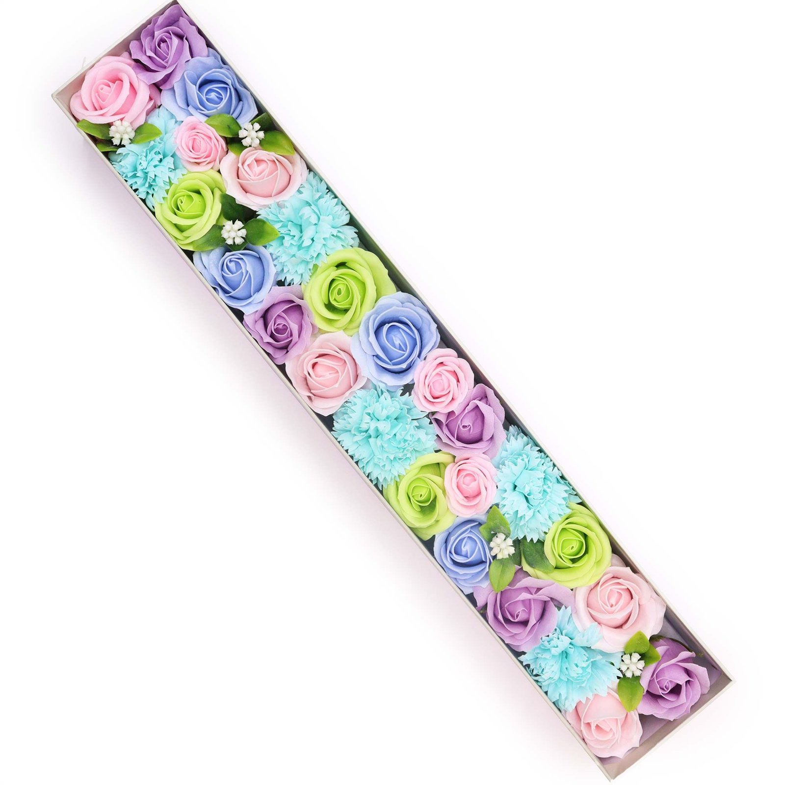 bG9jYWw6Ly9tZWRpYS8xUi84Qy82MFIzMEMxRzZSV0s4QzFSL2MyNDUwMTljLmpwZWc.jpg Ancient Wisdom Soap Baby Blessings Blue Flowers Extra Long Gift Box - Image 1