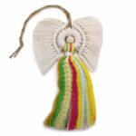Ancient Wisdom Macrame Indonesian Cotton Rainbow Guardian Angel + Gift Box