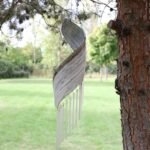 Ancient Wisdom Whitewash Handcrafted Coconut Leaf Wind Chime - Image 5