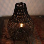 Ancient Wisdom Black Rattan Table Lamp - Image 6