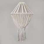 Ancient Wisdom Natural Macrame Large Drop Cotton Chandelier - Image 2