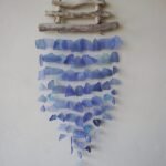 Ancient Wisdom Blue Glass Three Stick Wind Chime - Image 2