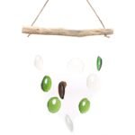 Ancient Wisdom Multicolour Glass Bottle Bottoms Wind Chime