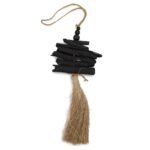 Ancient Wisdom 42cm Hanging Seagrass Driftwood Tassel Wall Decor