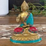 Ancient Wisdom Brass 15cm Blessing Buddha Figure - Image 3