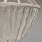 Ancient Wisdom Natural Macrame Large Drop Cotton Chandelier - Image 3
