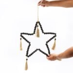 Ancient Wisdom Large Bead Star Mobil Seagrass Wall Decor - 58x38cm - Image 2