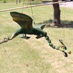 Ancient Wisdom Green Coconut Dragon Mobile 37cm - Image 3