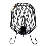 Ancient Wisdom Black Mesh Industrial Iron Lamp