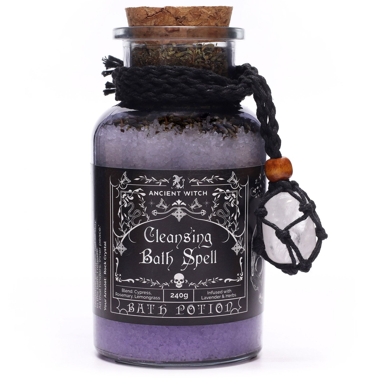 bG9jYWw6Ly9tZWRpYS9ISC8wRC82MFIzMEMxSjY0U0swREhILzc3OGVhZTc1LmpwZw.jpg Ancient Witch Bath Spell Potion & Rock Crystal Amulet - Cleansing - Image 1