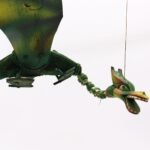Ancient Wisdom Green Coconut Dragon Mobile 37cm - Image 7