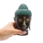 Ancient Wisdom Large Antique Brass Buddha Head - Image 3