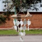 Ancient Wisdom String Fish & Natural Copis Drop Wind Chime - Image 4
