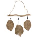 Ancient Wisdom Three Piece Raffa Leaves Wall Decor - 46x53cm