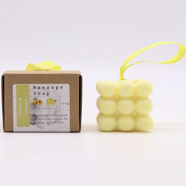 Ancient Wisdom Peach & Lemon Boxed Single Massage Soaps