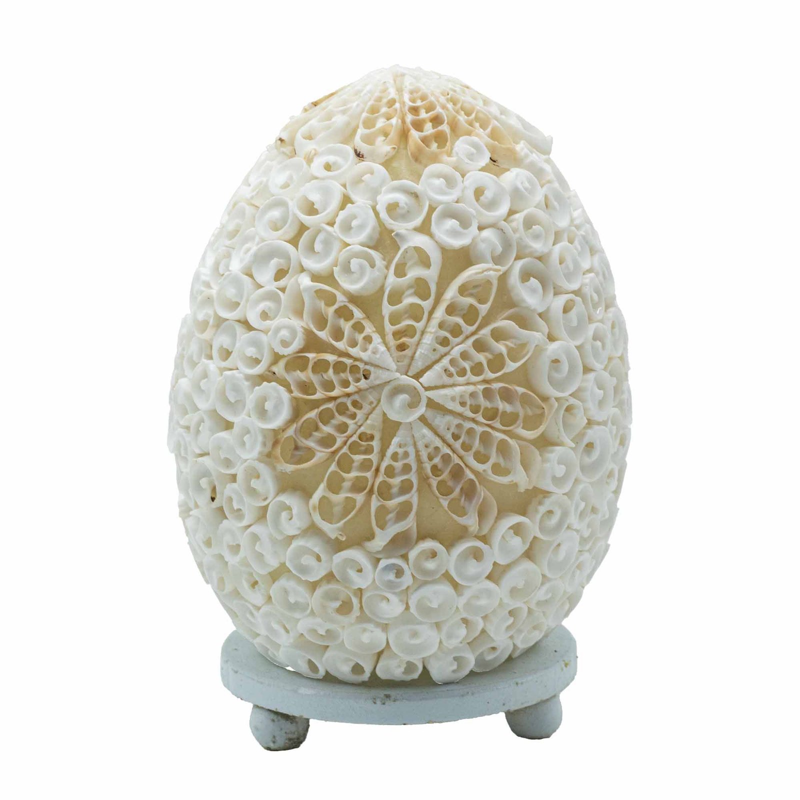 bG9jYWw6Ly9tZWRpYS9ITS8yQy82MFIzMEMxSDc0UzMyQ0hNL2E1ZjI5MmI5LmpwZWc.jpg Ancient Wisdom 15cm Cut Art Shell Oval Boho Sea Shell Lamp - Image 1