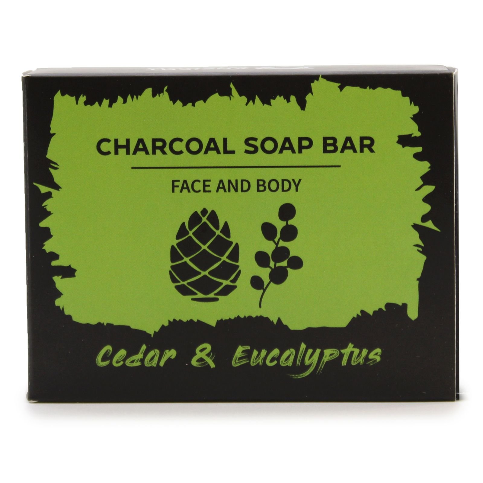 bG9jYWw6Ly9tZWRpYS9ITS9DRC82MFIzMEMxRzZSVDNDREhNLzc3ZjgxNjViLmpwZWc.jpg Ancient Wisdom Cedar & Eucalyptus Charcoal Soap Bar 85g - Image 1