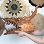 Ancient Wisdom Life Sized 30cm Wooden Dragon Head Carving - Image 4